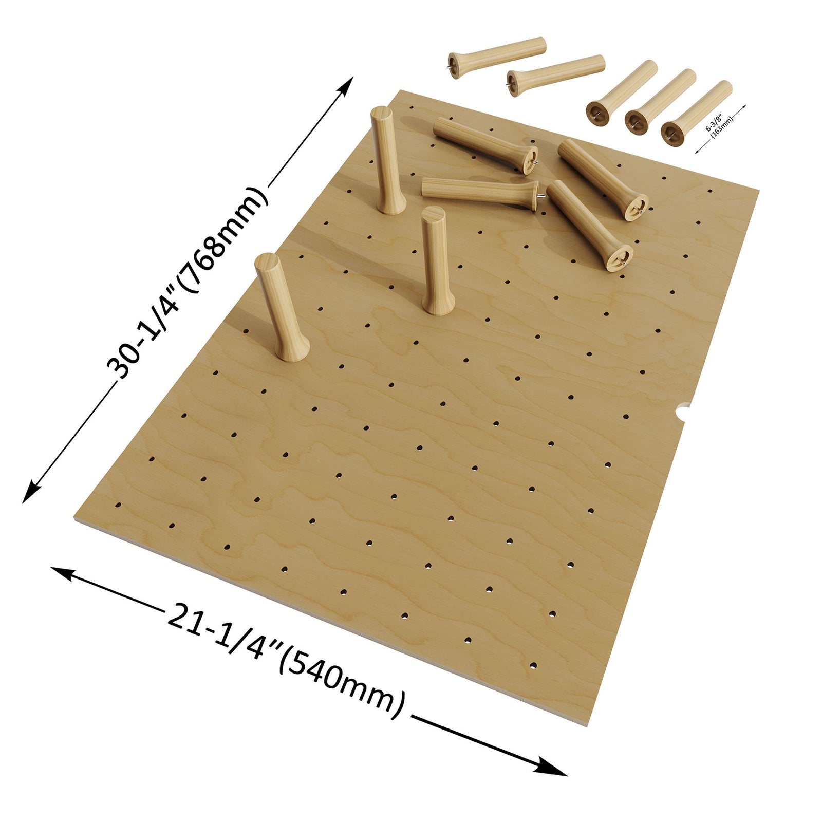Dowell Kitchen Wood Pegboard Drawer Organizer ¡°(Pot, Pan & Plate Storage System, 24
