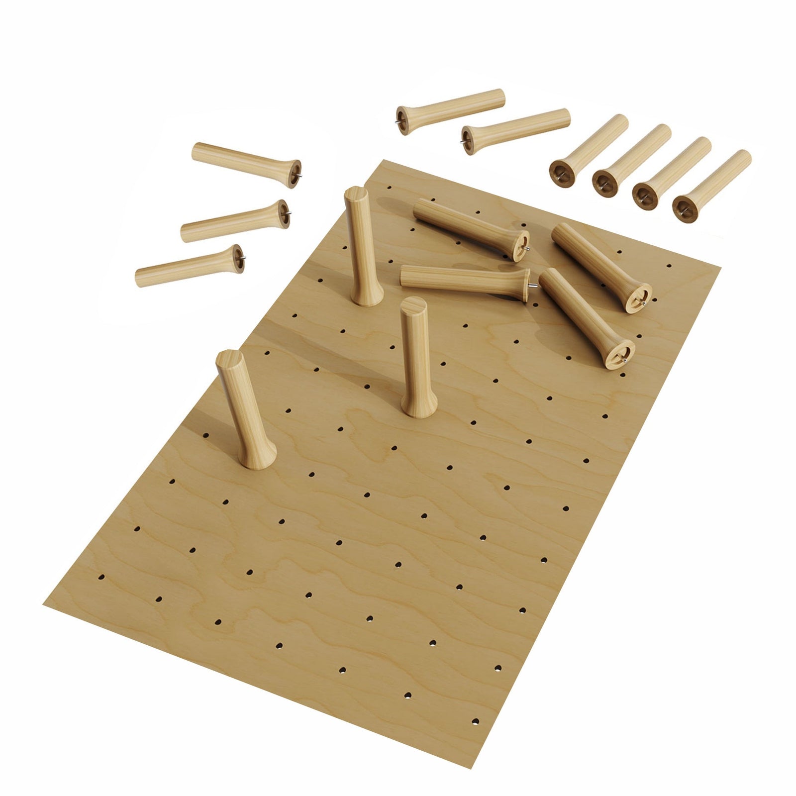 Dowell Kitchen Wood Pegboard Drawer Organizer ¡°(Pot, Pan & Plate Storage System, 24