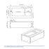 Dowell 15" Single Pull Out Wood Waste Container with Full Extension Soft-Close Slides, Bottom Mount