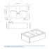 Dowell 18" Double Pull Out Wood Waste Container with Full Extension Soft-Close Slides, Bottom Mount