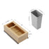 Dowell 15" Single Pull Out Wood Waste Container with Full Extension Soft-Close Slides, Bottom Mount