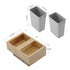 Dowell 18" Double Pull Out Wood Waste Container with Full Extension Soft-Close Slides, Bottom Mount