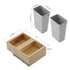Dowell 18" Double Pull Out Wood Waste Container with Full Extension Soft-Close Slides, Bottom Mount