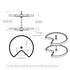 Dowell 2-Tier Lazy Susan - Kidney Shape for Corner Base Cabinets, Plastic Shelves, Swivel, White - 4011 270 Series