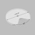 Dowell 2-Tier Lazy Susan - Kidney Shape for Corner Base Cabinets, Plastic Shelves, Swivel, White - 4011 270 Series
