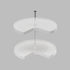 Dowell 2-Tier Lazy Susan - Kidney Shape for Corner Base Cabinets, Plastic Shelves, Swivel, White - 4011 270 Series