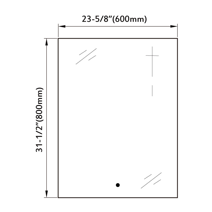 Dowell Framelit LED Bathroom Mirror - 5002 Series, Wall-Mounted Vanity Mirror, Modern Sleek Frameless Design, Energy-Efficient LED Lighting