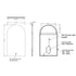 Dowell Arch Backlit Mirror, Touch Switch LED light,Wall-Mounted Vanity Mirror, Modern Sleek Frameless Design, Energy-Efficient LED Lighting - 5002 Series