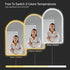 Dowell Arch Backlit Mirror, Touch Switch LED light,Wall-Mounted Vanity Mirror, Modern Sleek Frameless Design, Energy-Efficient LED Lighting - 5002 Series