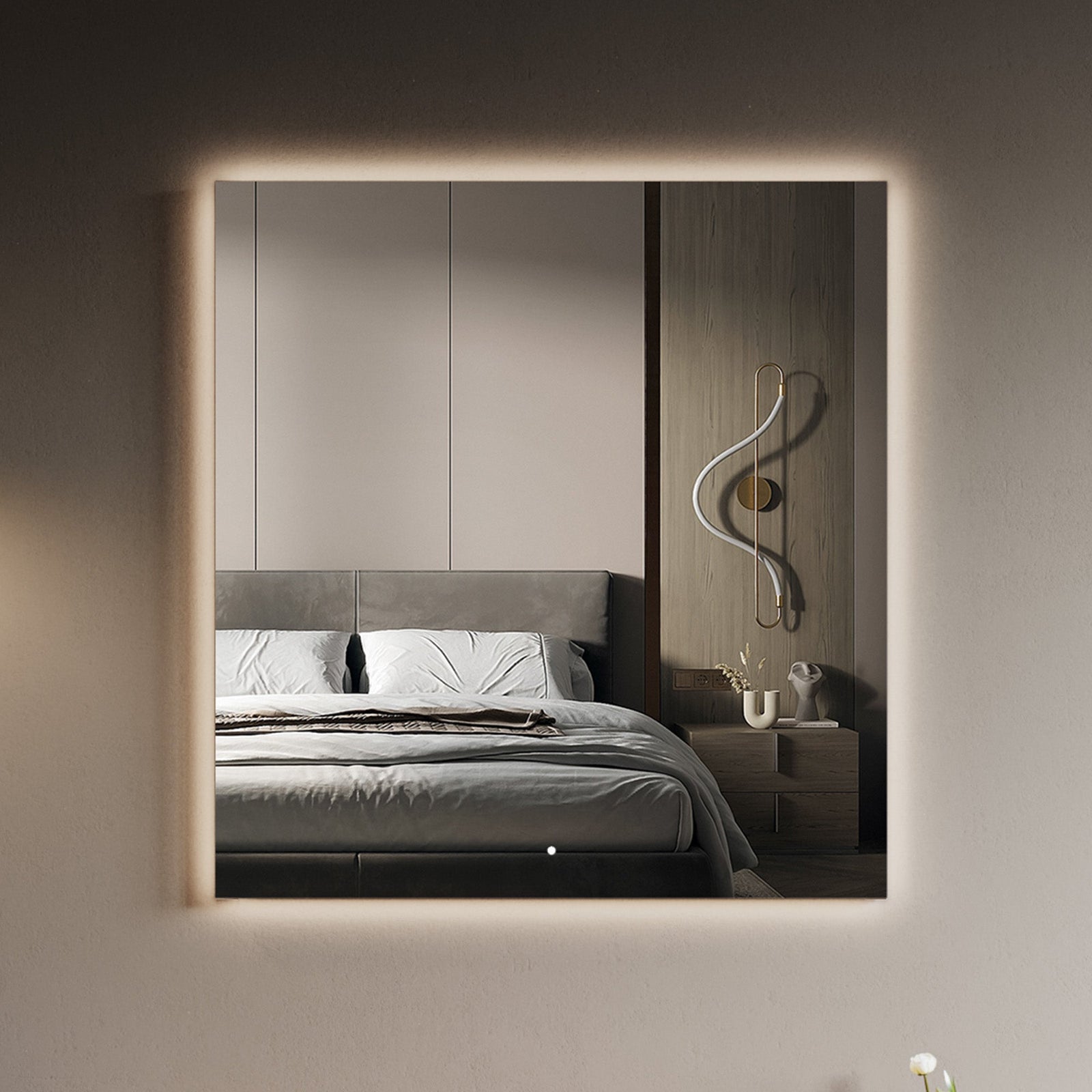 Dowell Framelit LED Bathroom Mirror - 5002 Series, Wall-Mounted Vanity Mirror, Modern Sleek Frameless Design, Energy-Efficient LED Lighting