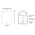 Dowell Arch Backlit Mirror, Touch Switch LED light,Wall-Mounted Vanity Mirror, Modern Sleek Frameless Design, Energy-Efficient LED Lighting - 5002 Series