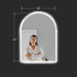 Dowell Arch Backlit Mirror, Touch Switch LED light,Wall-Mounted Vanity Mirror, Modern Sleek Frameless Design, Energy-Efficient LED Lighting - 5002 Series