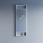 Dowell 15-3/4" Rectangular Wall Mirror for Bath/Living Room/Hallway, Aluminum Frame