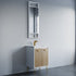 Dowell 15-3/4" Rectangular Wall Mirror for Bath/Living Room/Hallway, Aluminum Frame