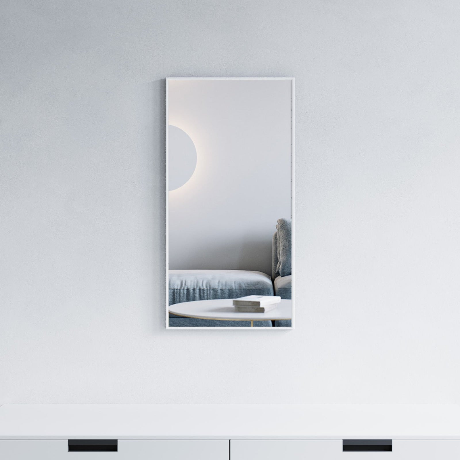 Dowell Rectangular Wall Mirror for Bath/Living Room/Hallway - Aluminum Frame - 5004 Series