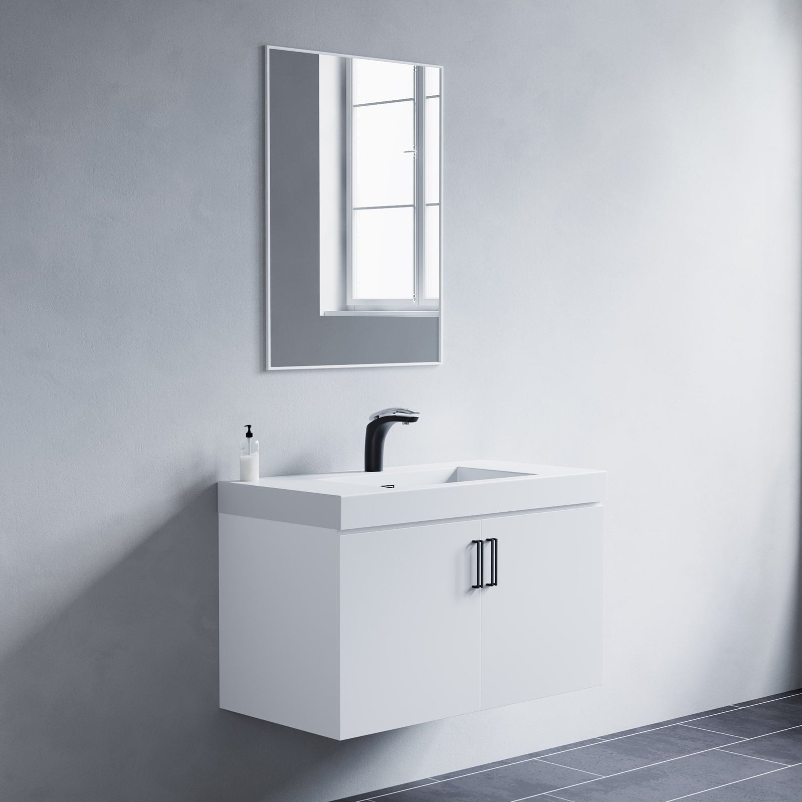 Dowell Rectangular Wall Mirror for Bath/Living Room/Hallway - Aluminum Frame - 5004 Series