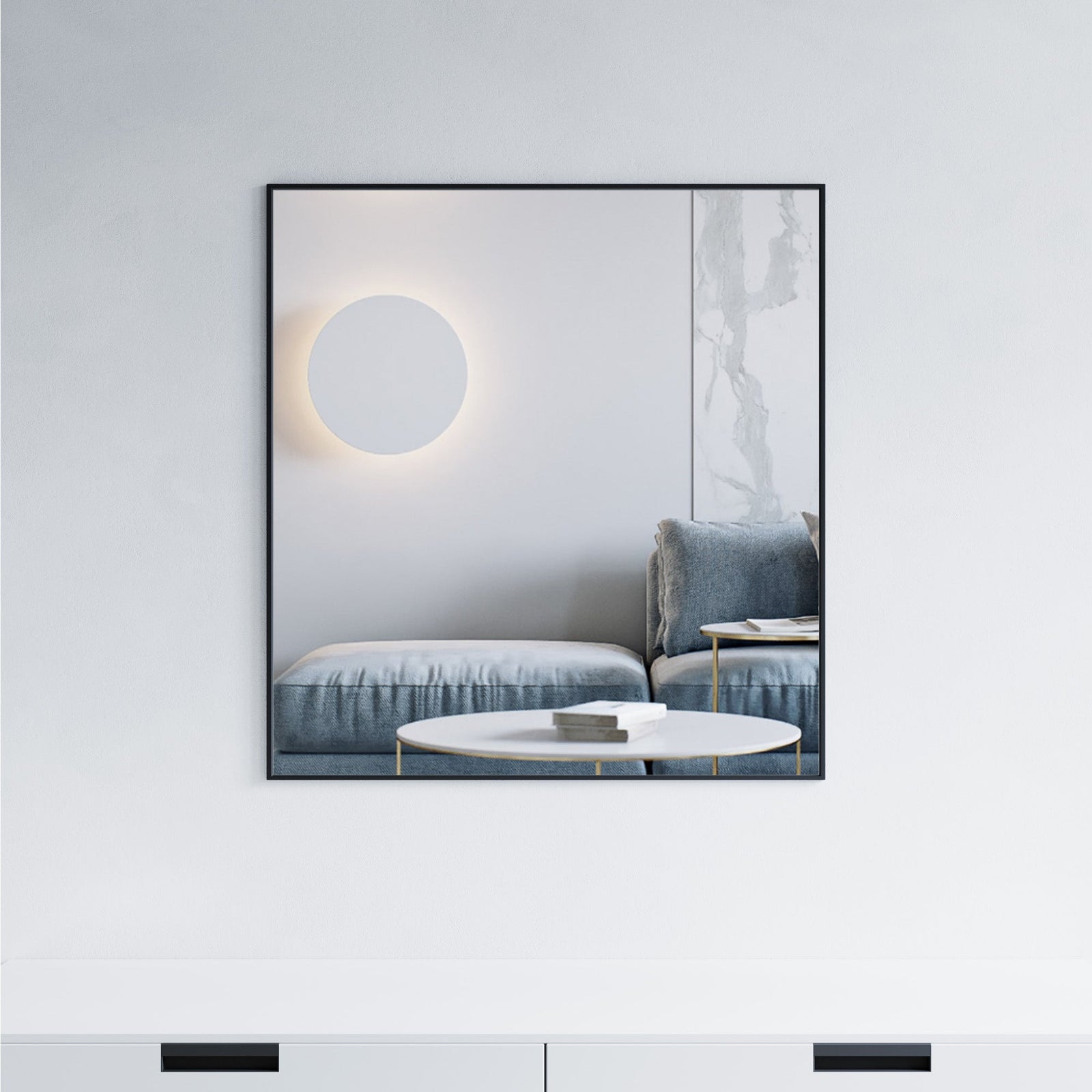Dowell Rectangular Wall Mirror for Bath/Living Room/Hallway - Aluminum Frame - 5004 Series