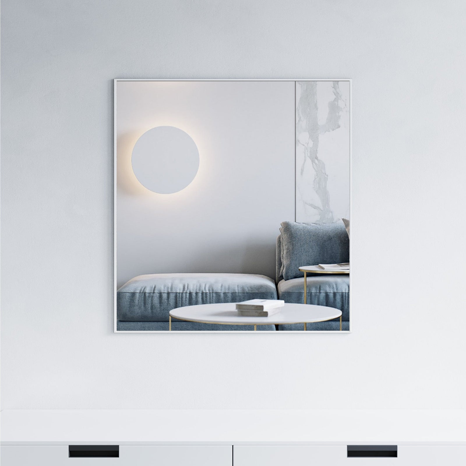 Dowell Rectangular Wall Mirror for Bath/Living Room/Hallway - Aluminum Frame - 5004 Series