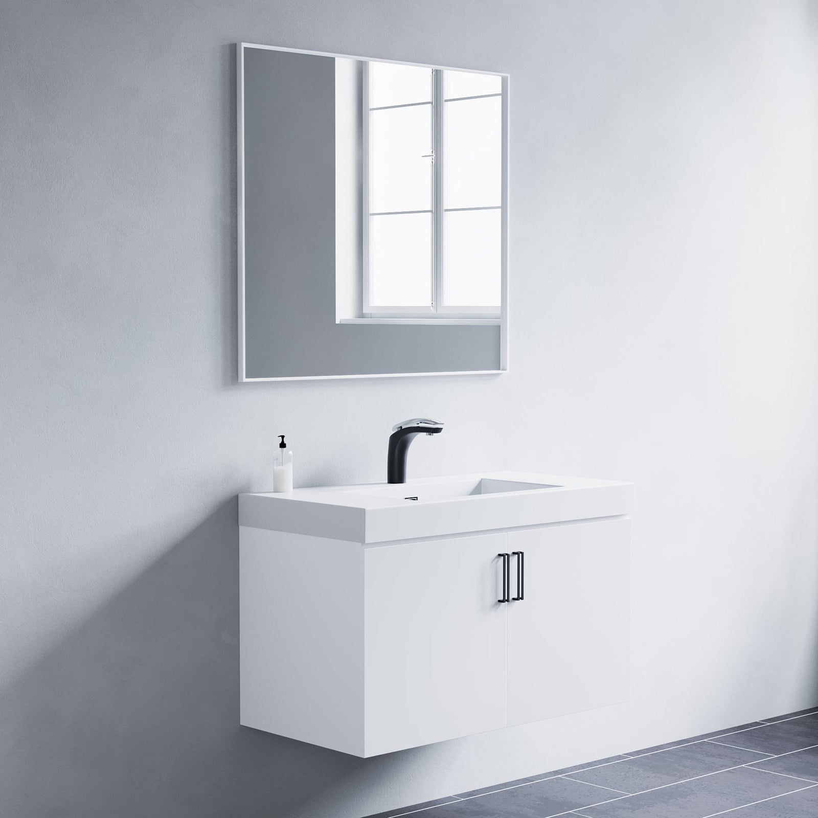 Dowell Rectangular Wall Mirror for Bath/Living Room/Hallway - Aluminum Frame - 5004 Series