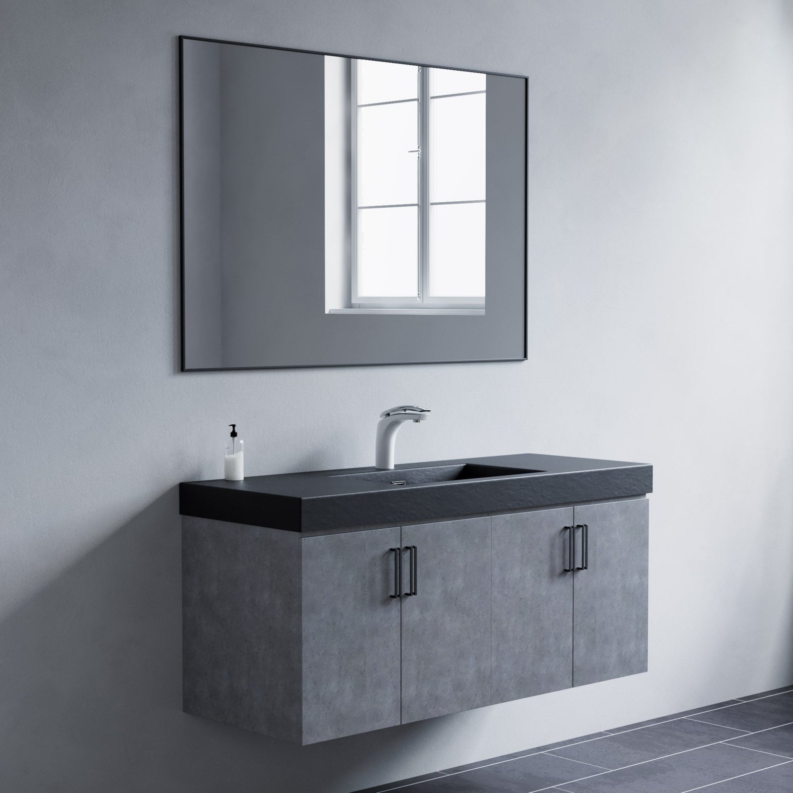 Dowell Rectangular Wall Mirror for Bath/Living Room/Hallway - Aluminum Frame - 5004 Series