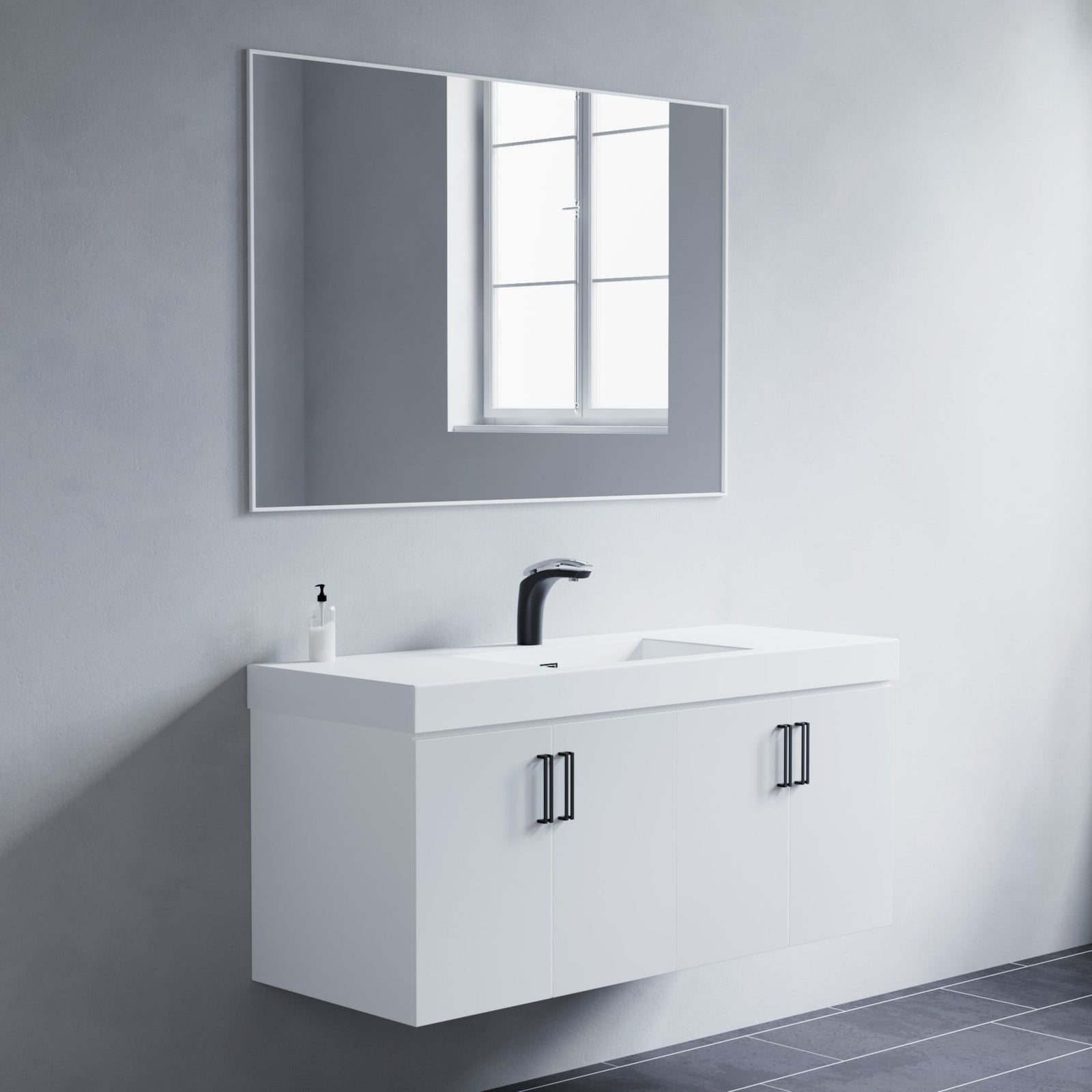 Dowell Rectangular Wall Mirror for Bath/Living Room/Hallway - Aluminum Frame - 5004 Series