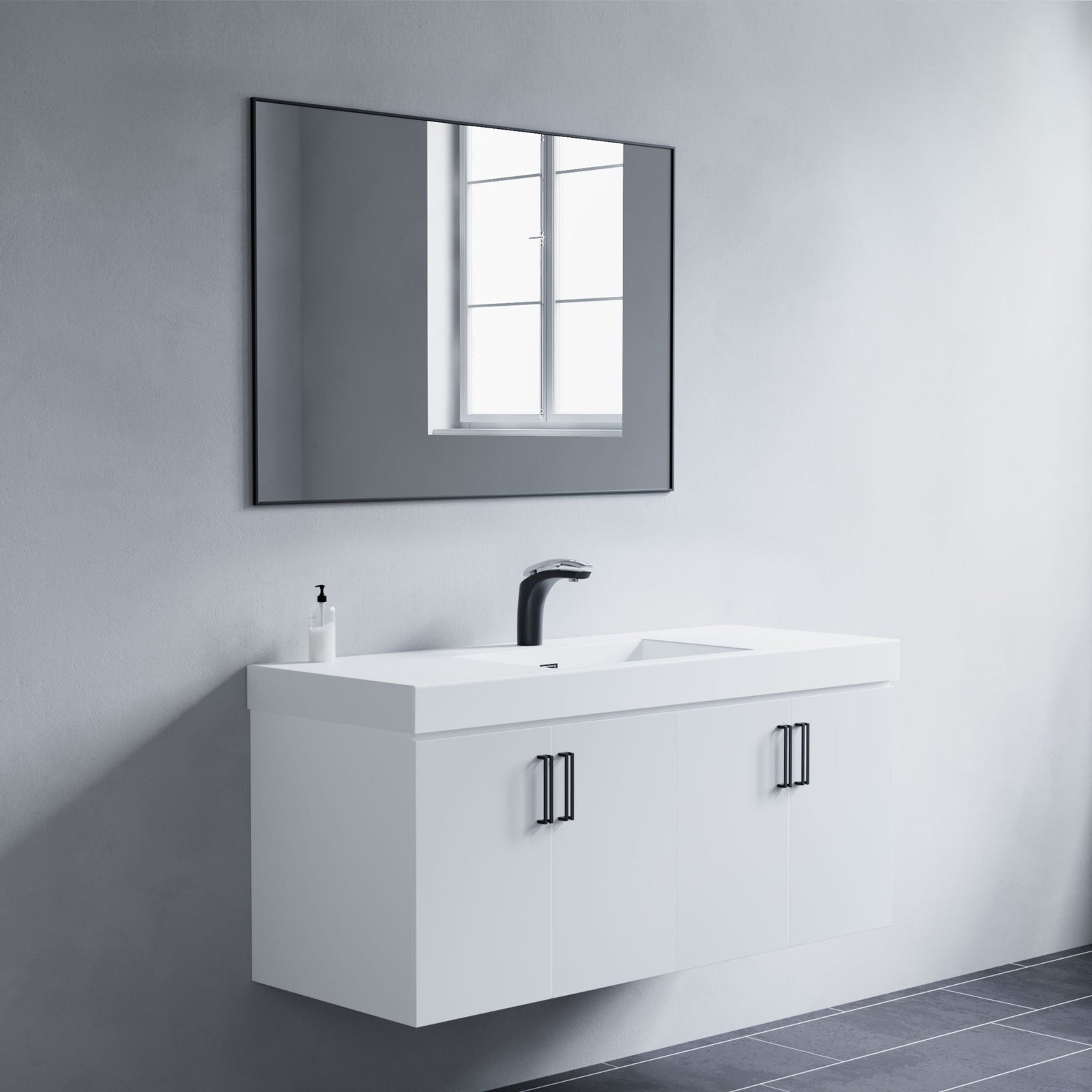 Dowell Rectangular Wall Mirror for Bath/Living Room/Hallway - Aluminum Frame - 5004 Series