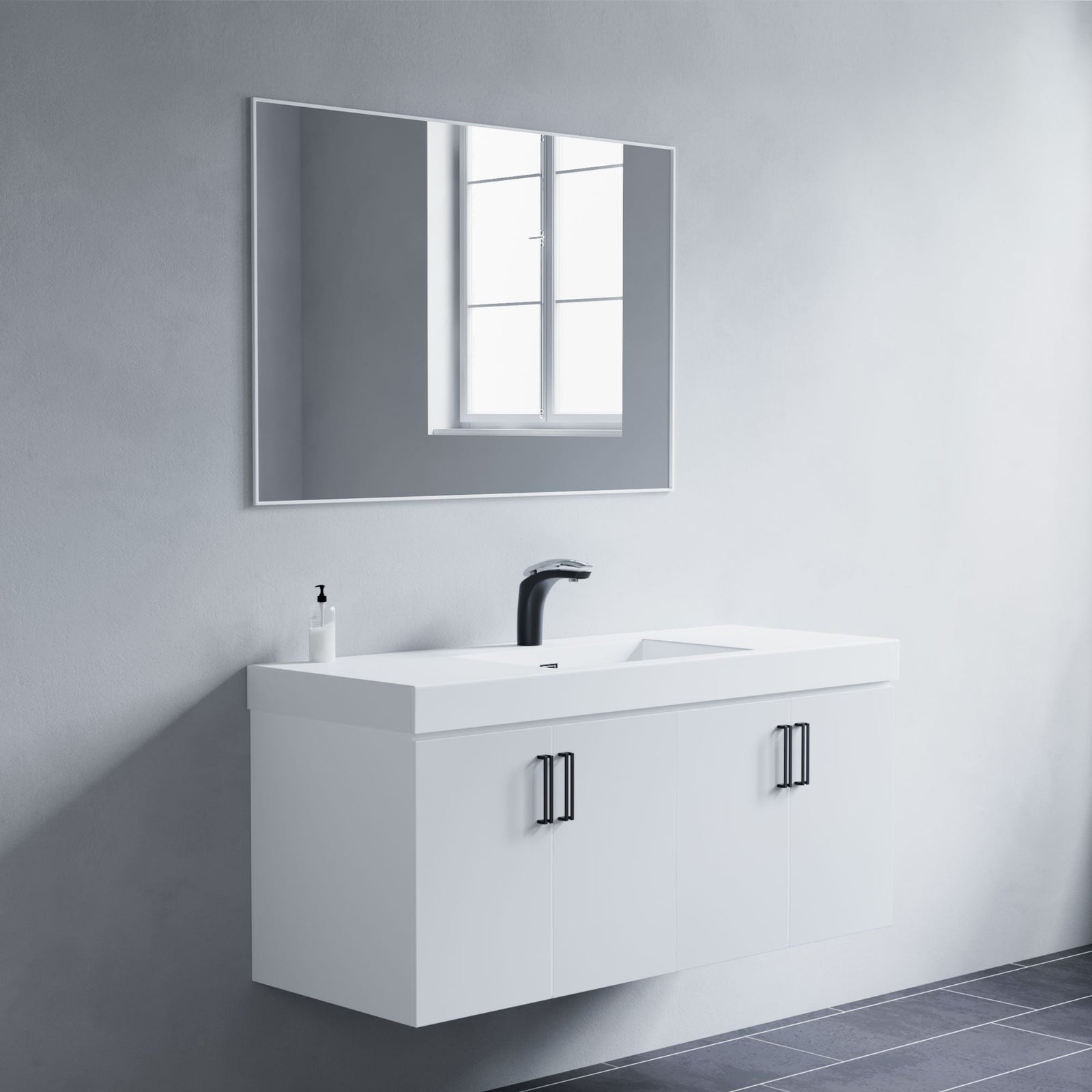 Dowell Rectangular Wall Mirror for Bath/Living Room/Hallway - Aluminum Frame - 5004 Series