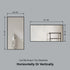 Dowell Rectangular Wall Mirror for Bath/Living Room/Hallway - Aluminum Frame - 5004 Series