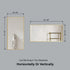 Dowell Rectangular Wall Mirror for Bath/Living Room/Hallway - Aluminum Frame - 5004 Series