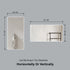 Dowell Rectangular Wall Mirror for Bath/Living Room/Hallway - Aluminum Frame - 5004 Series