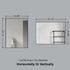 Dowell Rectangular Wall Mirror for Bath/Living Room/Hallway - Aluminum Frame - 5004 Series