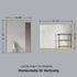 Dowell Rectangular Wall Mirror for Bath/Living Room/Hallway - Aluminum Frame - 5004 Series