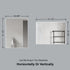 Dowell Rectangular Wall Mirror for Bath/Living Room/Hallway - Aluminum Frame - 5004 Series