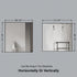 Dowell Rectangular Wall Mirror for Bath/Living Room/Hallway - Aluminum Frame - 5004 Series