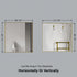 Dowell Rectangular Wall Mirror for Bath/Living Room/Hallway - Aluminum Frame - 5004 Series