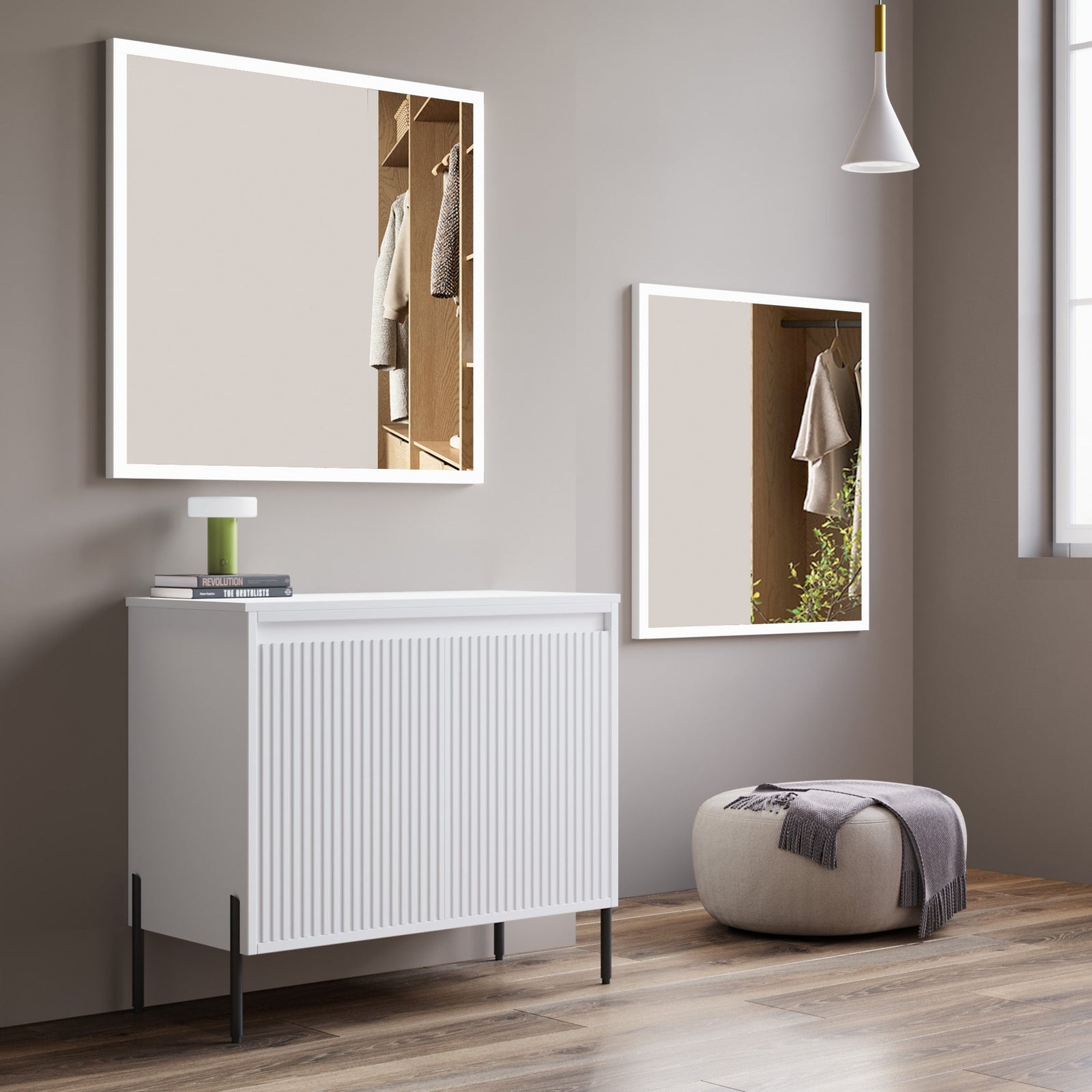 Dowell Framelit LED Bathroom Mirror- 5011 Series, Wall-Mounted Vanity Mirror, Modern Sleek Frameless Design, Energy-Efficient LED Lighting