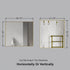 Dowell Rectangular Wall Mirror for Bath/Living Room/Hallway - Aluminum Frame - 5004 Series