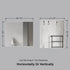 Dowell Rectangular Wall Mirror for Bath/Living Room/Hallway - Aluminum Frame - 5004 Series