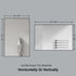 Dowell Rectangular Wall Mirror for Bath/Living Room/Hallway - Aluminum Frame - 5004 Series