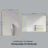 Dowell Rectangular Wall Mirror for Bath/Living Room/Hallway - Aluminum Frame - 5004 Series