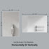 Dowell Rectangular Wall Mirror for Bath/Living Room/Hallway - Aluminum Frame - 5004 Series