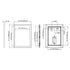 Dowell LED Wall Mirror with Black Aluminum Frame - Bathroom, Living Room, Bedroom, Lobby - 5005 Series