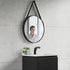 Dowell 24" Round Wall Mirror with Belt - Bathroom/Living Room/Hallway, Metal Frame - 5006 024 Series