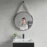 Dowell 24" Round Wall Mirror with Belt - Bathroom/Living Room/Hallway, Metal Frame - 5006 024 Series