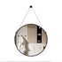 Dowell 24" Round Wall Mirror with Belt - Bathroom/Living Room/Hallway, Metal Frame - 5006 024 Series