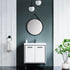Dowell 24" Round Wall Mirror with Belt - Bathroom/Living Room/Hallway, Metal Frame - 5006 024 Series