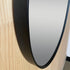 Dowell 24" Round Wall Mirror with Belt - Bathroom/Living Room/Hallway, Metal Frame - 5006 024 Series