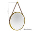 Dowell 24" Round Wall Mirror with Belt - Bathroom/Living Room/Hallway, Metal Frame - 5006 024 Series