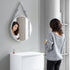 Dowell 24" Round Wall Mirror with Belt - Bathroom/Living Room/Hallway, Metal Frame - 5006 024 Series