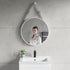 Dowell 24" Round Wall Mirror with Belt - Bathroom/Living Room/Hallway, Metal Frame - 5006 024 Series